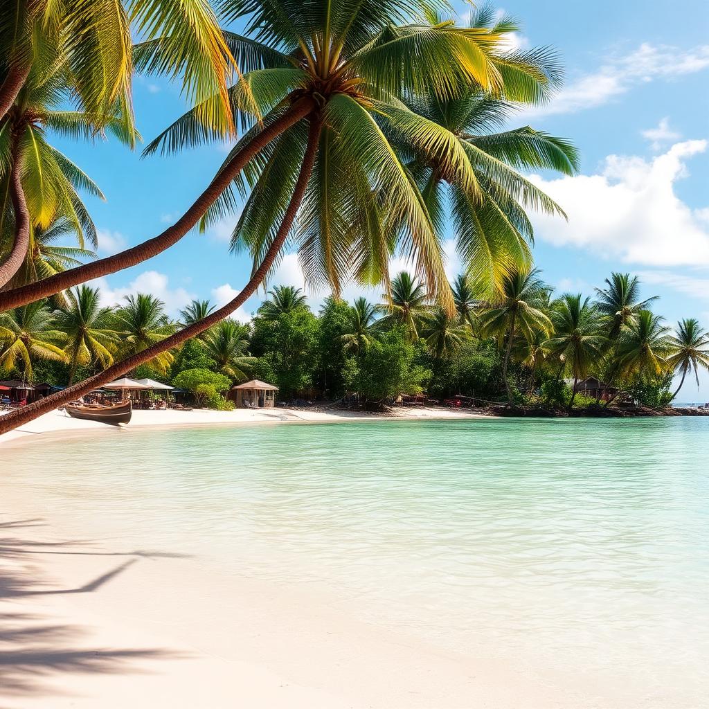 Praia da Coroa com águas cristalinas